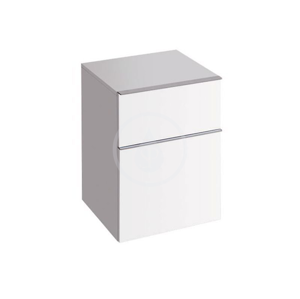 GEBERIT iCon Boční skříňka 450x600 mm, 2 zásuvky, matná bílá 841045000