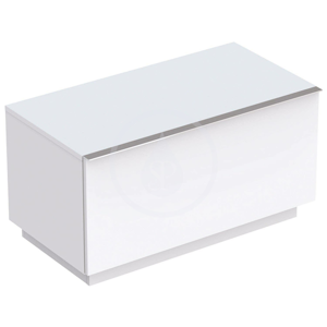GEBERIT iCon Boční skříňka 890x472 mm se zásuvkou, matná bílá 841090000