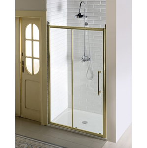 GELCO ANTIQUE sprchové dveře posuvné,1100mm, ČIRÉ sklo, bronz GQ4211C