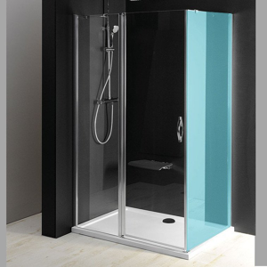 GELCO ONE sprchové dveře s pevnou částí 1000 mm, čiré sklo GO4810