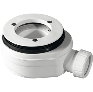 GELCO vaničkový sifon, průměr otvoru 90 mm, DN40, nízký, pro vaničky s krytem - PB90EXN MINUS