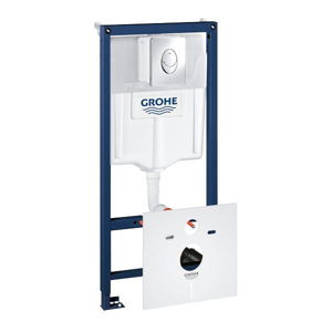 GROHE Rapid SL Předstěnový instalační prvek pro závěsné WC, nádržka GD2, ovládací tlačítko Skate Air, chrom 38750001