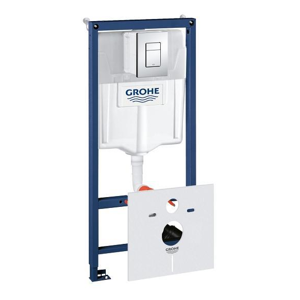 GROHE Rapid SL Předstěnový instalační prvek pro závěsné WC, nádržka GD2, ovládací tlačítko Skate Cosmo, chrom 38775001