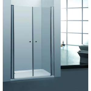 H K Sprchové dveře PURE D2 110 dvoukřídlé 106-111 x 190 cm neprůhledné sklo PURED2110FABRIC