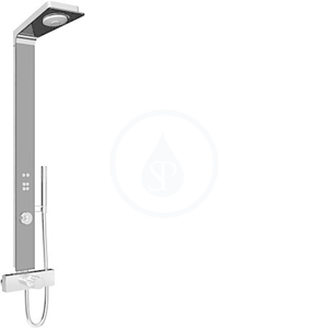 HANSA Smartshower Multifunkční wellness sprchový systém s termostatem, sklo granitově šedé 58590900