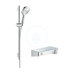 HANSGROHE Raindance Select E Sprchový set 120 s termostatem ShowerTablet Select, 3 proudy, bílá/chrom 27026400