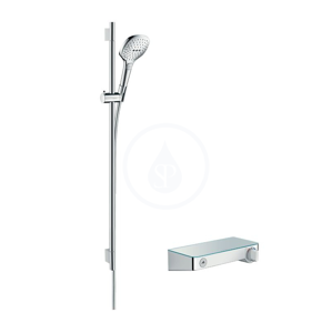 HANSGROHE Raindance Select E Sprchový set 120 s termostatem ShowerTablet Select, 3 proudy, bílá/chrom 27027400