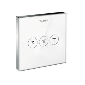 HANSGROHE Shower Select Ventil pod omítku pro 3 spotřebiče, bílá/chrom 15736400