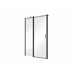 HOPA Bezrámové sprchové dveře EXO-C BLACK BARVA rámu Černá matná, Pevná stěna Bez pevné stěny, Rozměr A 100 cm, Rozměr C 190 cm, Směr zavírání Univerzální Levé / Pravé, Výplň Čiré bezpečnostní sklo 6 mm BCEXOC100BC