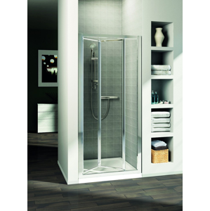 IDEAL STANDARD Connect Sprchové dveře skládací 100 cm čiré sklo, silver bright (lesklá stříbrná) T9855EO