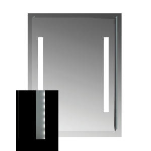 JIKA CLEAR zrcadlo 55x81cm, 2 LEDpásy, bez vyp., fazeta 5mm 4.5571.5.173.144.1 H4557151731441 H4557151731441