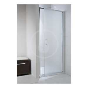 JIKA Cubito Pure Sprchové dveře pivotové 1000 L/P, sklo transparentní, stříbrná leská H2542430026681