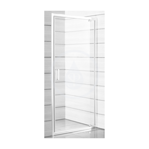 JIKA Lyra plus Sprchové dveře pivotové L/P, 800x1900, bílá/sklo stripy H2543810006651