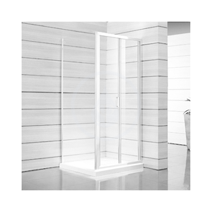 JIKA Lyra plus Sprchové dveře skládací 800 L/P, sklo dekor stripy, bílá H2553810006651