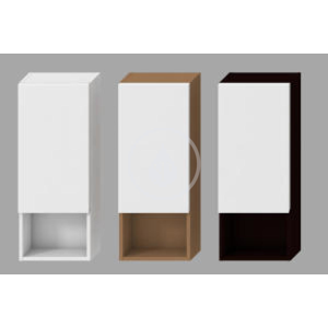 JIKA Lyra Střední skříňka mělká, 320x132x800 mm, skříňka, pravá, bílá H4531720383001