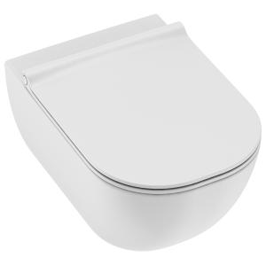 JIKA MIO bílé wc sedátko SLOWCLOSE (zpomal.), duroplast, odnímatelné, nerez úchyty (pro RIMLESS 8.2071.4) H8917110000631
