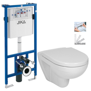 předstěnový instalační systém bez tlačítka + WC JIKA LYRA PLUS + SEDÁTKO DURAPLAST SLOWCLOSE H895652 X LY5