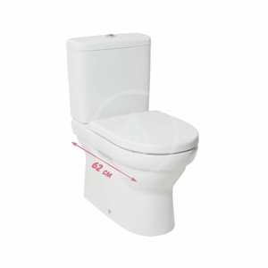JIKA Tigo WC kombi mísa, boční napouštění, bílá H8242160000001
