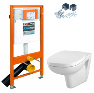 JOMOTech modul pro závěsné WC bez sedátka + WC CERSANIT FACILE + SEDÁTKO DURAPLAST 174-91100700-00 FA1