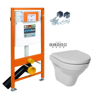 JOMOTech modul pro závěsné wc bez tlačítka + WC JIKA TIGO + SEDÁTKO DURAPLAST 174-91100700-00 TI3