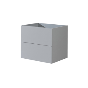 MEREO Aira desk, koupelnová skříňka, šedá, 2 zásuvky, 610x530x460 mm CN730S