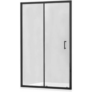 MEXEN Apia posuvné sprchové dveře 100, transparent, černá 845-100-000-70-00