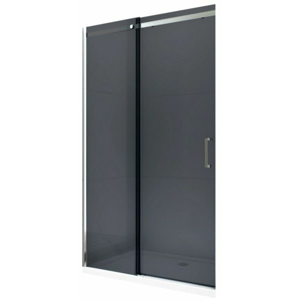MEXEN Omega posuvné sprchové dveře 100 cm, Grafitt, chrom se sadou pro niku 825-100-000-01-40