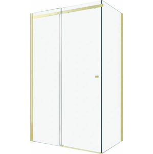 MEXEN/S OMEGA sprchový kout 110x90 cm, transparent, zlatá 825-110-090-50-00