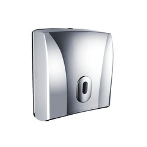 NIMCO-zásobník ručníků, skládané, plastový, stříbrný, uzamykatelný HP 9580-04 HP 9580-04