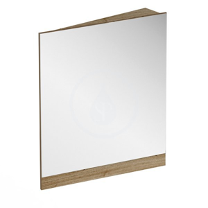 RAVAK 10° Zrcadlo rohové 550x750 mm, pravé, tmavý ořech X000001075