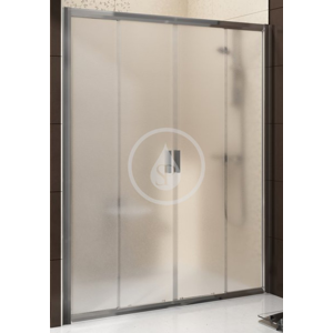 RAVAK Blix Sprchové dveře čtyřdílné BLDP4-130, 1270-1310 mm, bílá/sklo Grape 0YVJ0100ZG