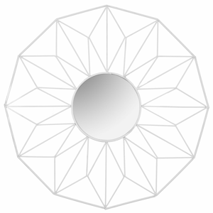 REA 12bodové Geometrické zrcadlo bílé 58 HOM-09876