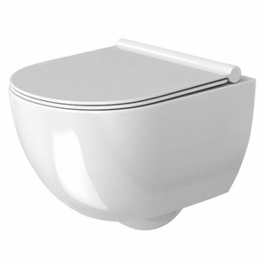 REA Závěsná WC mísa včetně sedátka Carter Rimless bílá REA-C1450