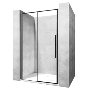REA Posuvné sprchové dveře Solar L/P 140 černé (REA-K6359) 2.jakost
