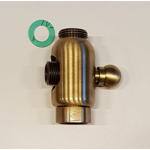SAPHO Přepínač sprchového sloupu F3/4"-M1/2"xM3/4", bronz (ANTEA, VANITY) CRO36