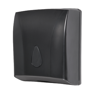 Sanela SLDN 03N Zásobník na skládané papírové ručníky, černý plast ABS SL 72031