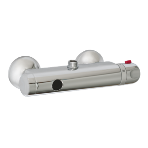Sanela SLS 03 Automatické nástěnné ovládání sprchy s elektronikou ALS s horním vývodem a termostatickým ventilem pro připojení ke sprchovému setu, 24V DC SL 02030
