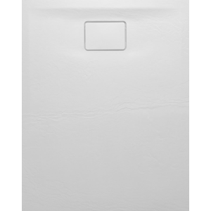 SAPHO ACORA vanička z litého mramoru, obdélník 100x80x2,9cm, bílá, dekor kámen AC003
