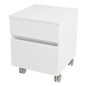 SAPHO AVICE skříňka na kolečkách, 2x zásuvka 45x57x48,5cm, bílá (AV063) AV063-3030