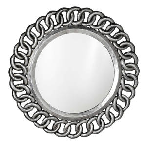 SAPHO CERCLE kulaté zrcadlo v rámu, 80x80cm, stříbrná IN138