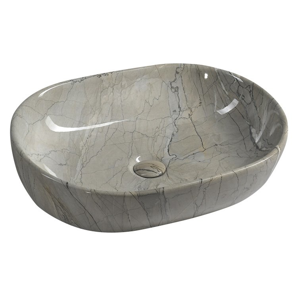 SAPHO DALMA keramické umyvadlo 59x14x42 cm, grigio MM413