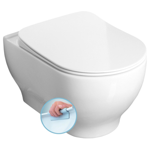 SAPHO GARCIA WC mísa závěsná rimless, 36,5x52,5 cm 100514