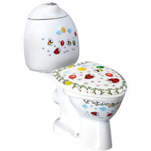 SAPHO KID dětské WC kombi vč.nádržky, zadní odpad, barevný potisk CK311.400.0F