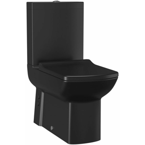 SAPHO LARA WC kombi, spodní/zadní odpad, černá mat LR360
