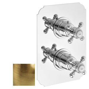 SAPHO SASSARI podomítková sprchová termostatická baterie, 2 výstupy, bronz (LO89163BR) SR392BR