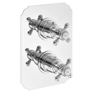 SAPHO SASSARI podomítková sprchová termostatická baterie, 2 výstupy, chrom SR392