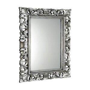 SAPHO SCULE zrcadlo v rámu, 70x100cm, stříbrná IN156