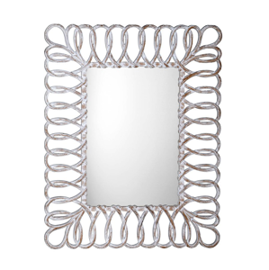 SAPHO SEVILLA zrcadlo v rámu, 80x120cm, bílá IN236