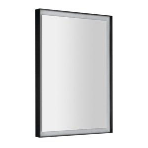SAPHO SORT LED podsvícené zrcadlo 47x70cm, černá mat ST047