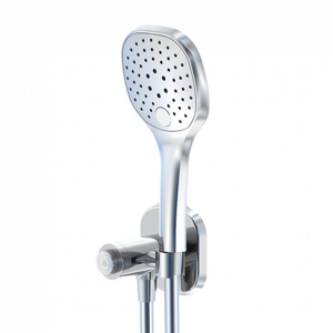 STEINBERG Sprchová souprava, chrom (držák ruční sprchy s přívodem vody, ruční sprcha, kovová hadice) 390 1670